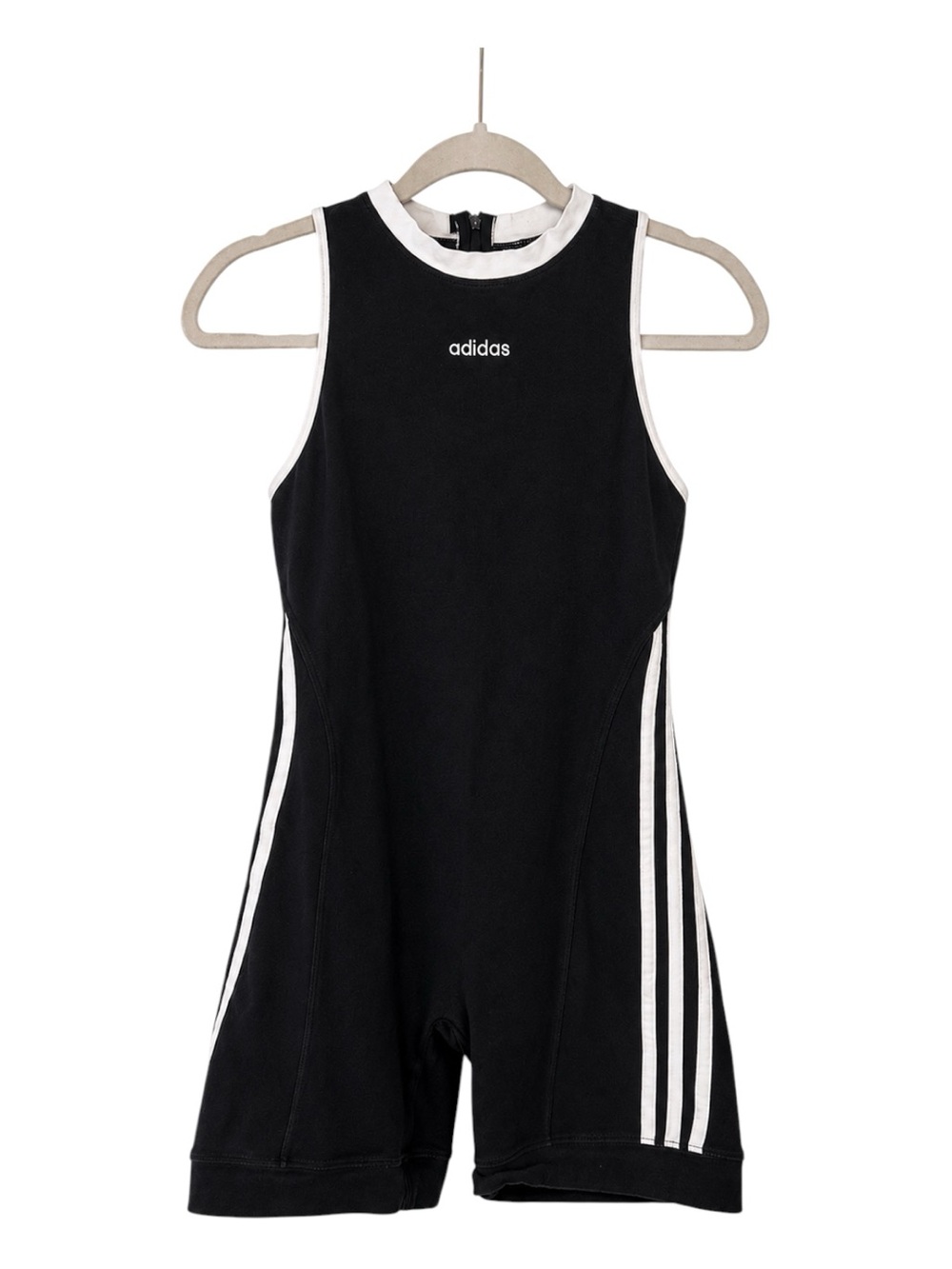 adidas Black Pullover with White Logo Trim